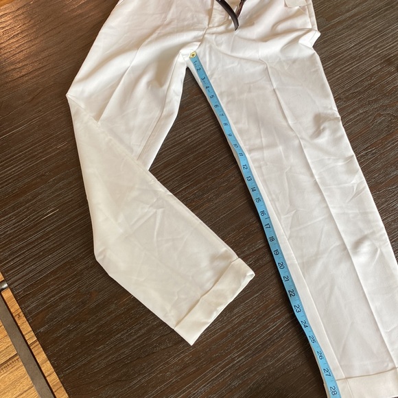 Mango ladies, creamy white dress, pant in size 4 with cuffed hem. - Picture 10 of 10